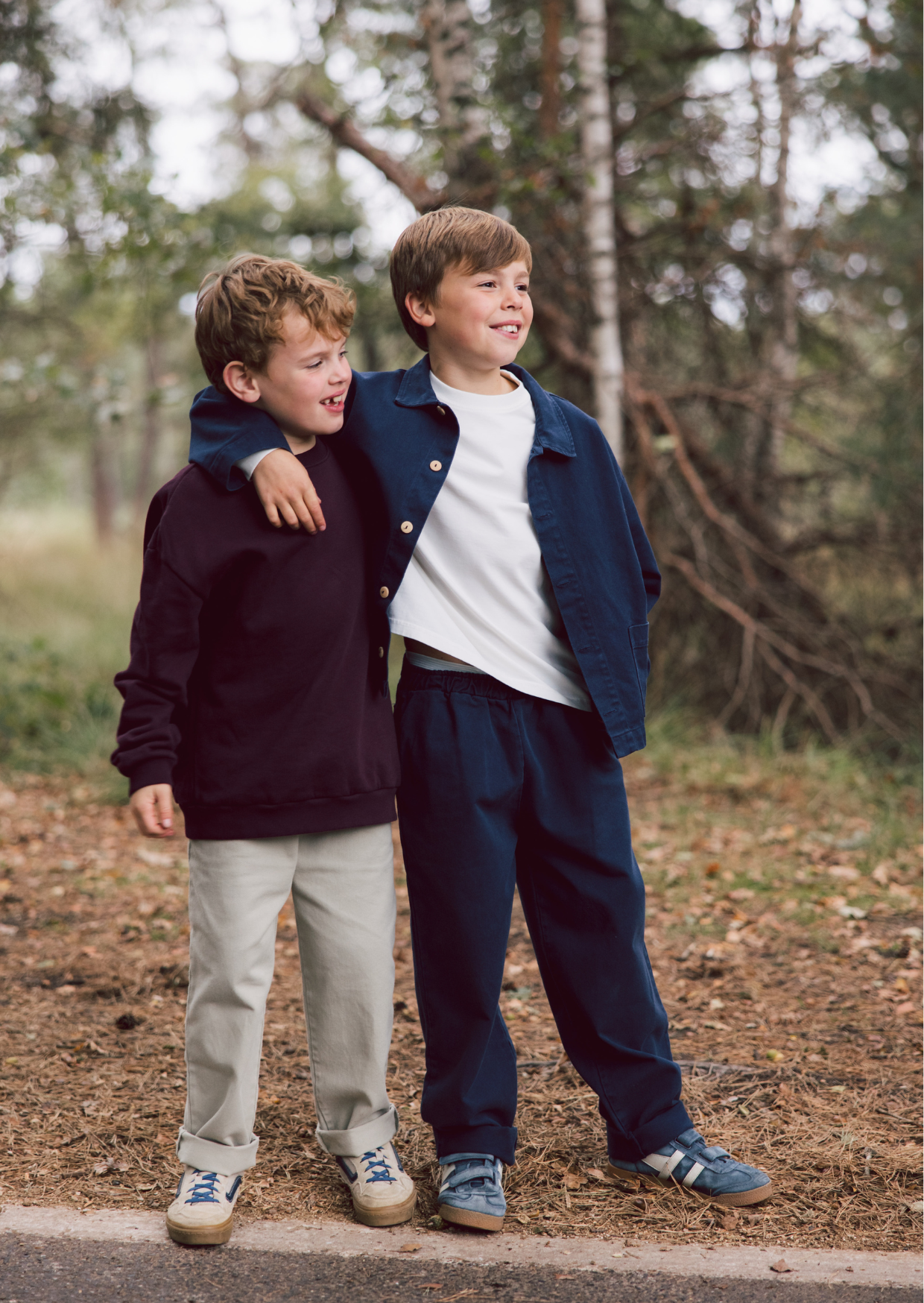 Baggy Denim Pants Navy