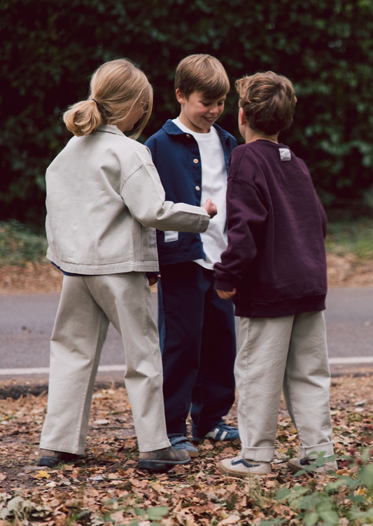 Baggy Denim Pants Stone