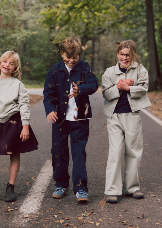 Wide Denim Pants Stone