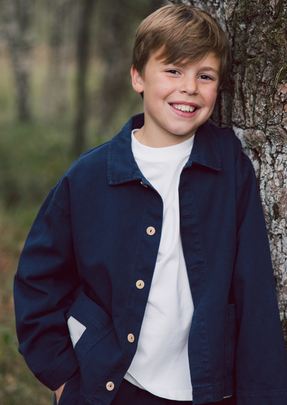 Denim Shacket Navy