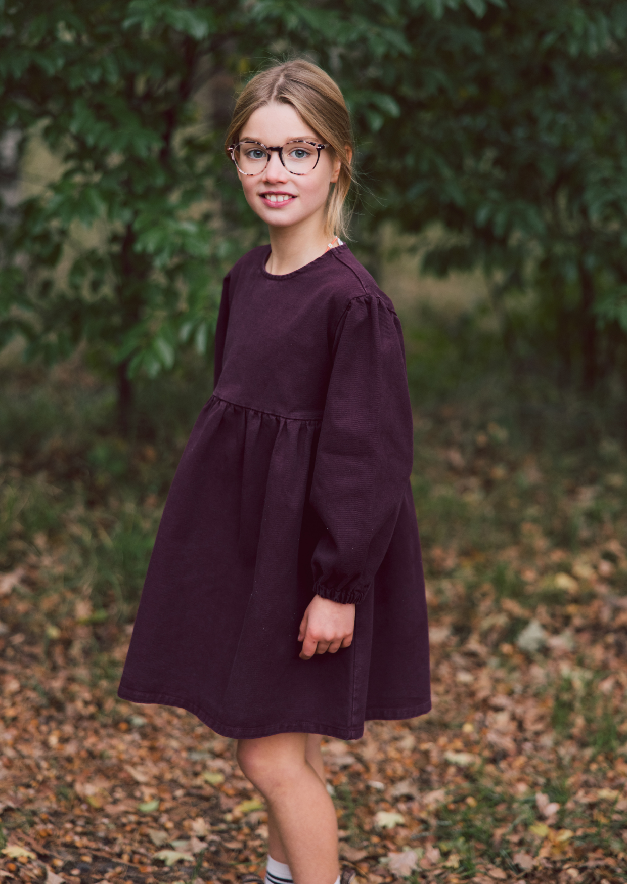 Denim Dress Berry