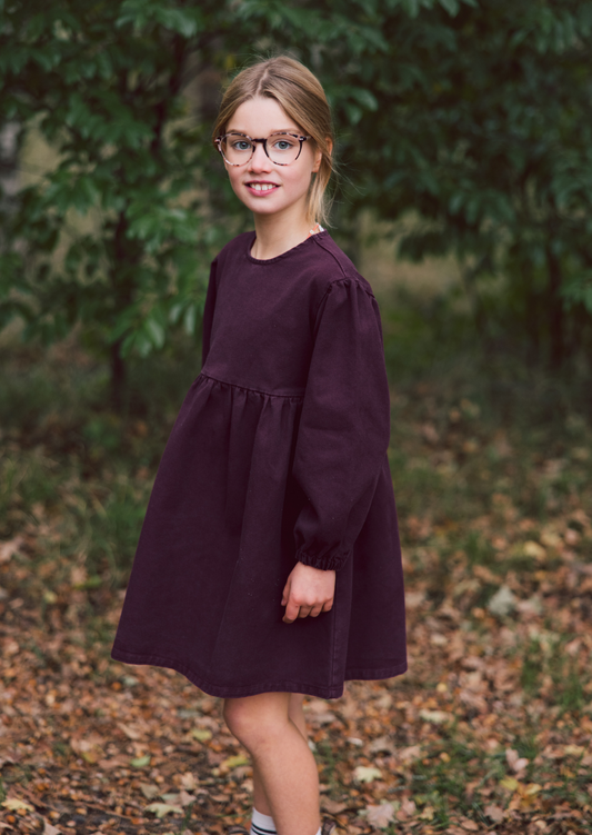 Denim Dress Berry