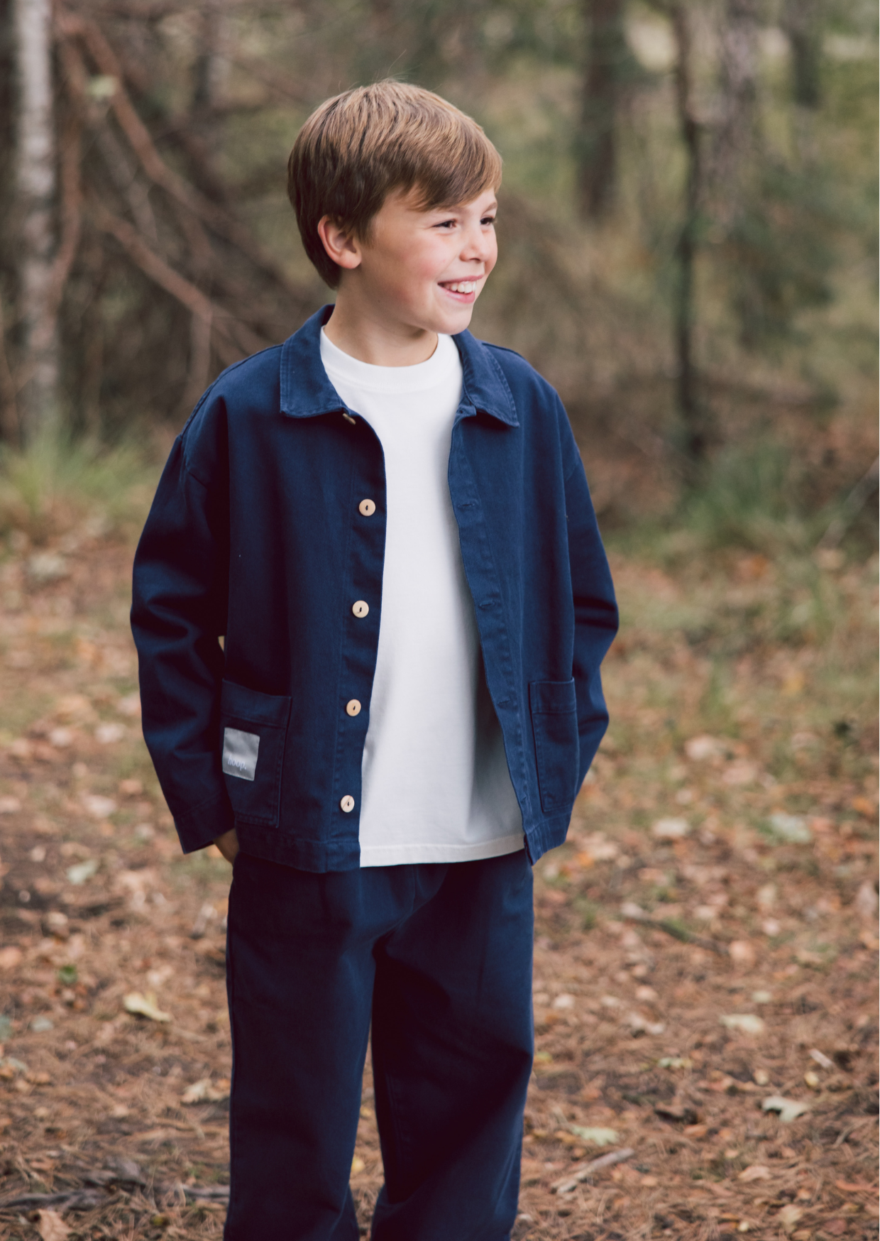 Baggy Denim Pants Navy