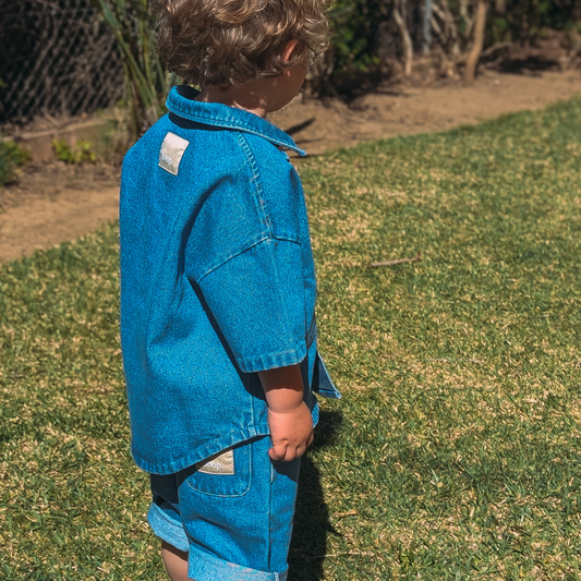 Denim Short Sleeve Shirt