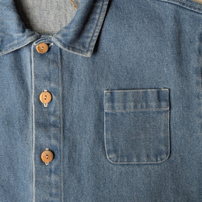 Denim Short Sleeve Shirt