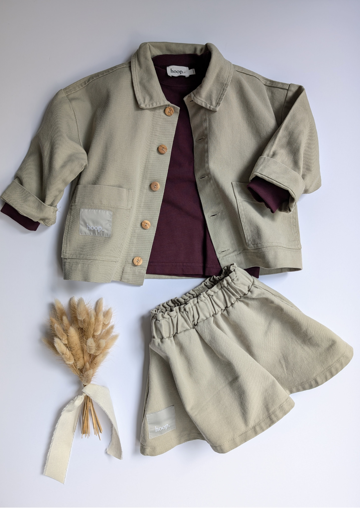 Denim Shacket Stone