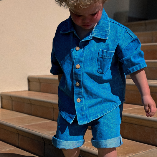 Denim Short Sleeve Shirt
